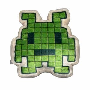 FAO Schwarz Retro Pixel Alien Toy Plush 10" NEW